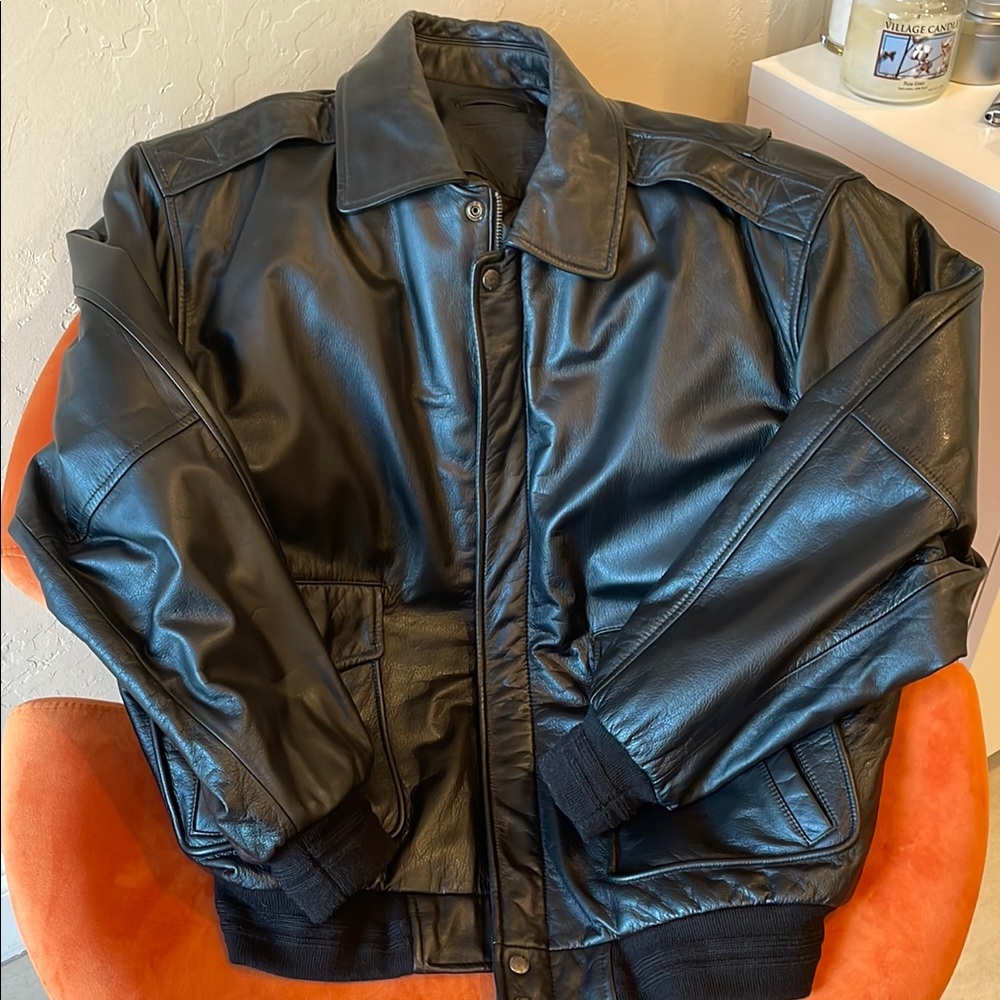 Roundtree & Yorke Black Bomber Jacket